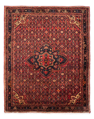 Persisk tæppe - Nomadisk - 203 x 157 cm - mørkerød