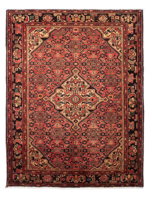 Persisk tæppe - Nomadisk - 216 x 163 cm - lysrød