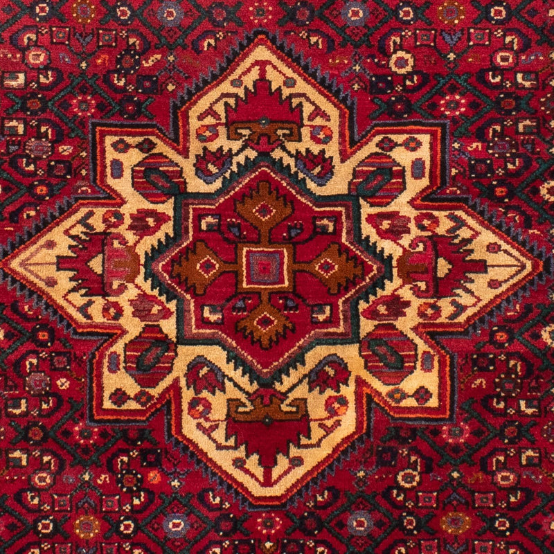Persisk tæppe - Nomadisk - 212 x 153 cm - mørkerød