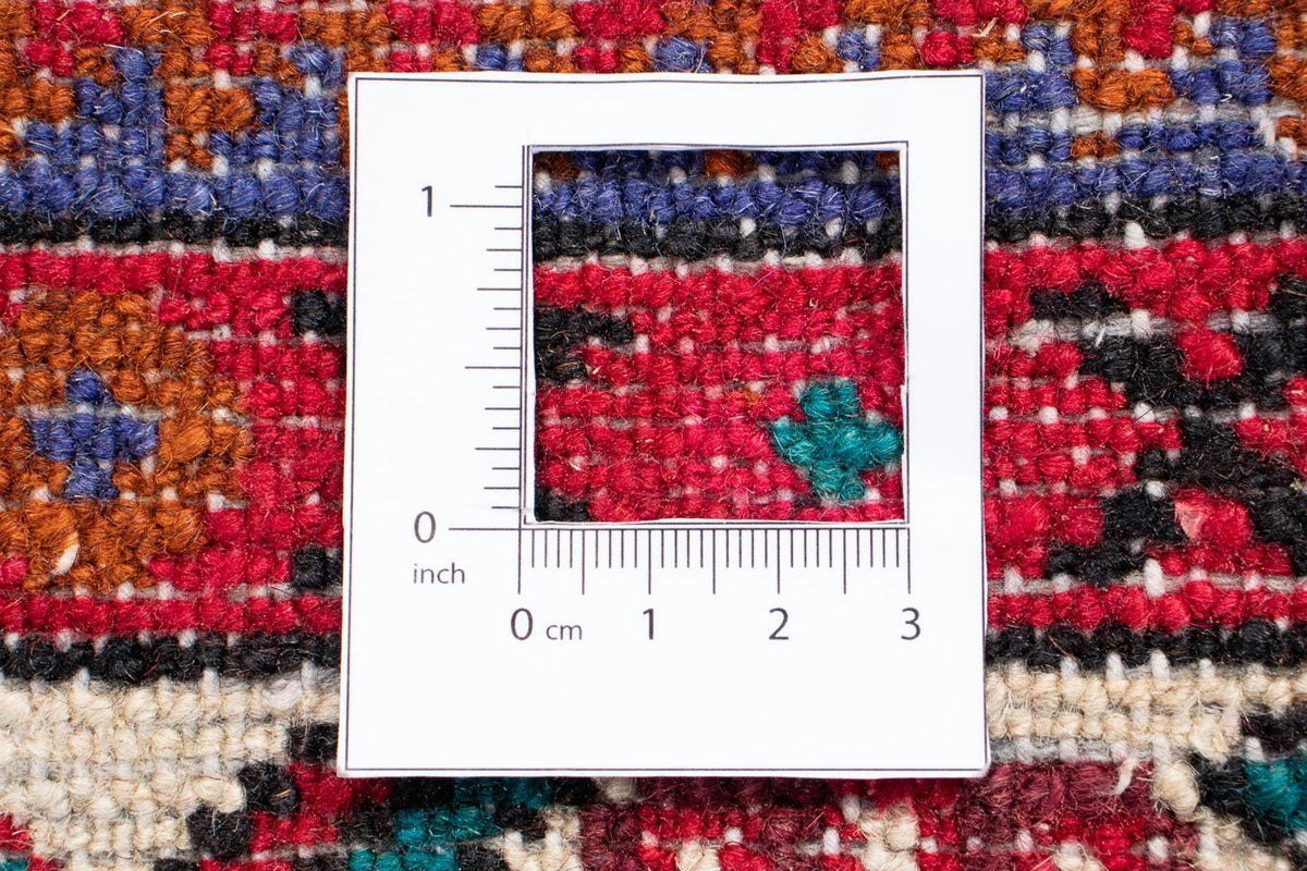 Persisk tæppe - Nomadisk - 212 x 153 cm - mørkerød