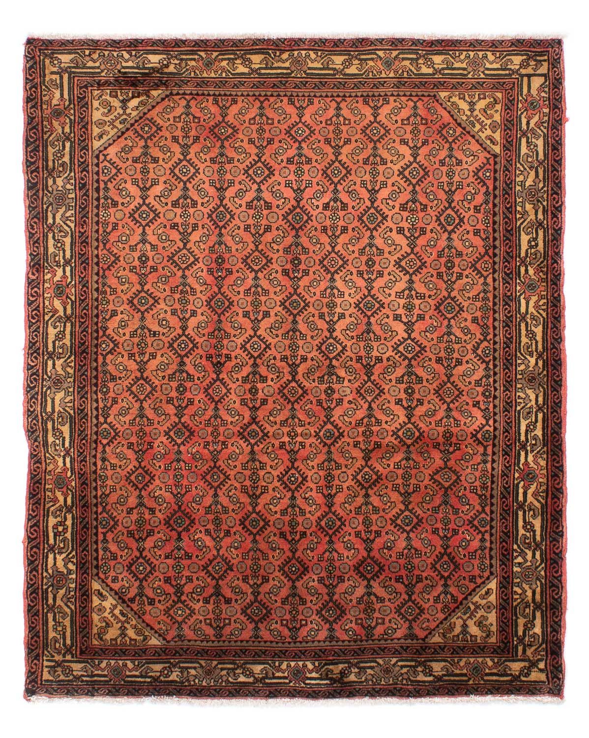 Persisk tæppe - Nomadisk - 200 x 155 cm - lysrød