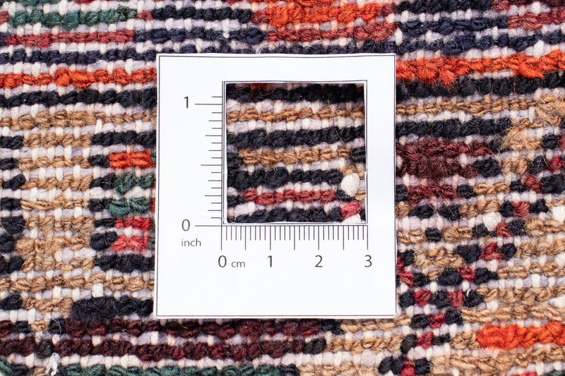 Persisk tæppe - Nomadisk - 221 x 144 cm - mørkerød