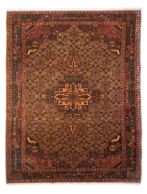 Persisk tæppe - Nomadisk - 218 x 158 cm - brun