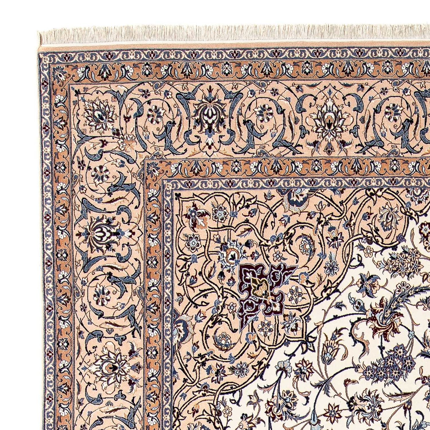 Persisk tæppe - Nain - Premium - 346 x 212 cm - beige