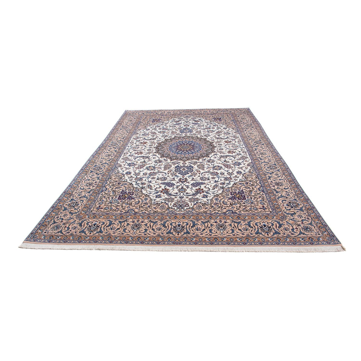 Persisk tæppe - Nain - Premium - 346 x 212 cm - beige