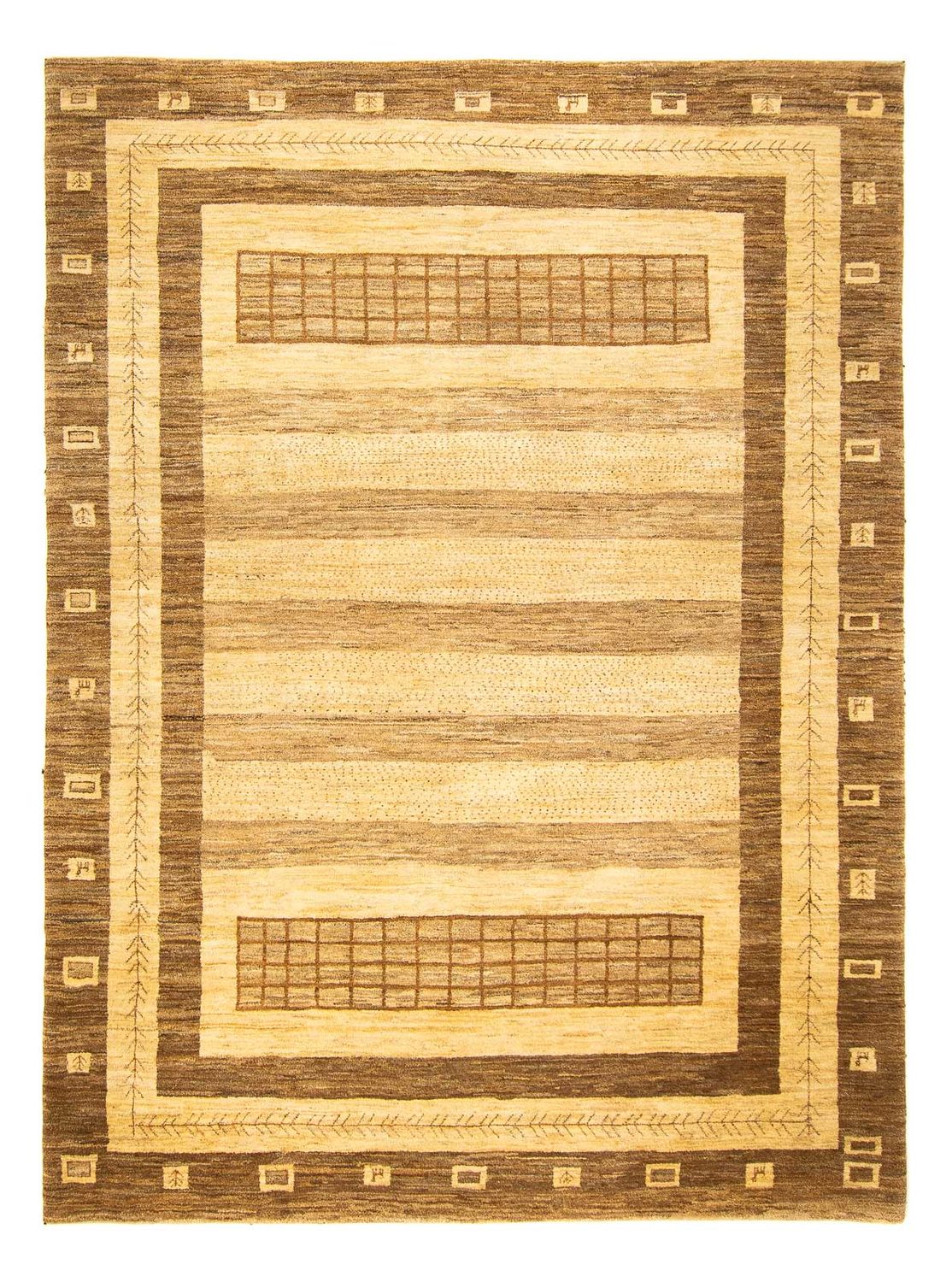 Gabbeh-tæppe - Persisk - 336 x 249 cm - beige