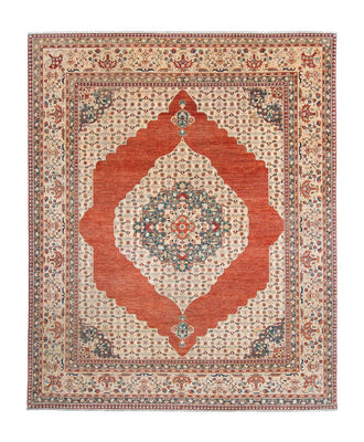 Kelim Carpet - Splash - 303 x 249 cm - rust