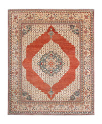 Kelim Carpet - Splash - 303 x 249 cm - rust