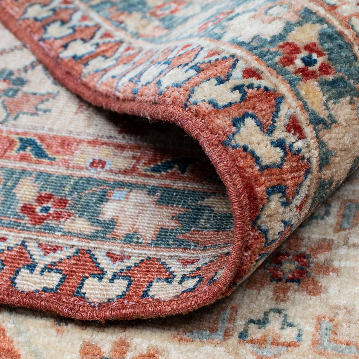 Kelim Carpet - Splash - 303 x 249 cm - rust