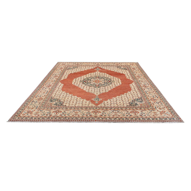 Kelim Carpet - Splash - 303 x 249 cm - rust