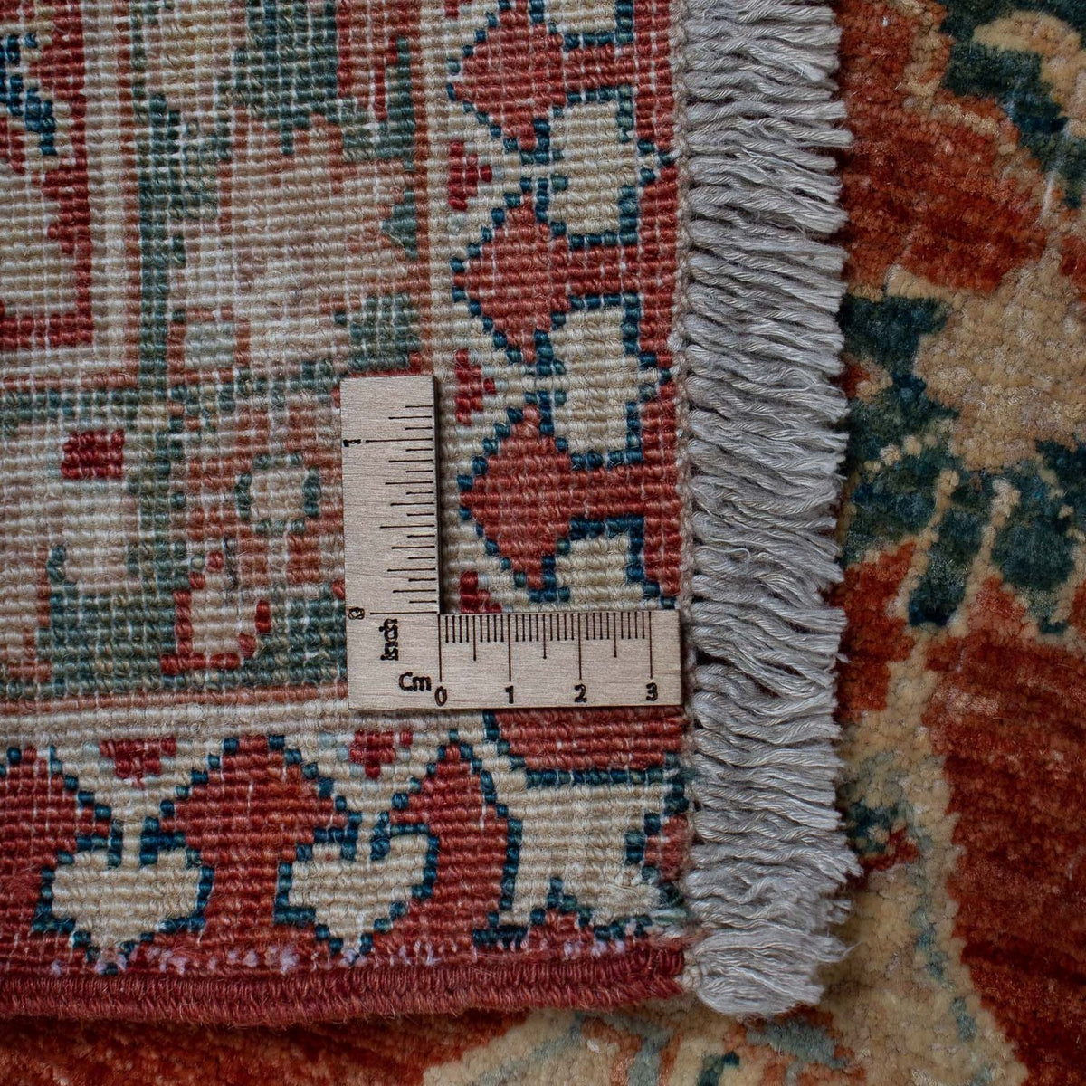 Kelim Carpet - Splash - 303 x 249 cm - rust