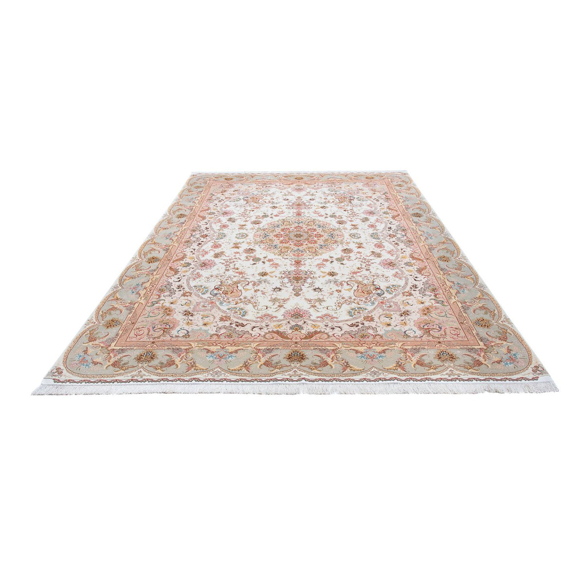 Persisk tæppe - Tabriz - Premium - 340 x 246 cm - beige