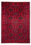 Afghansk tæppe - Kunduz - 282 x 200 cm - mørkerød