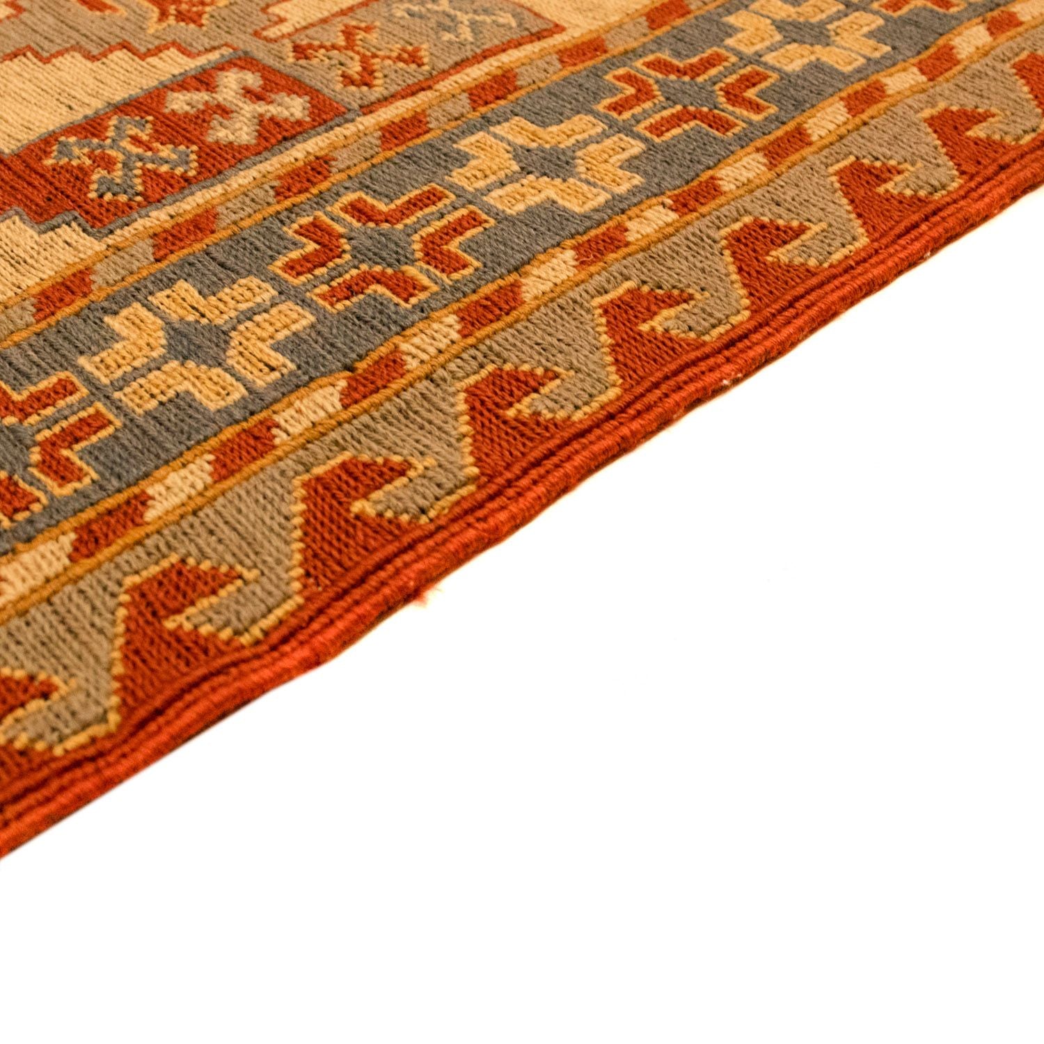Kelim-tæppe - orientalsk - 255 x 208 cm - orange