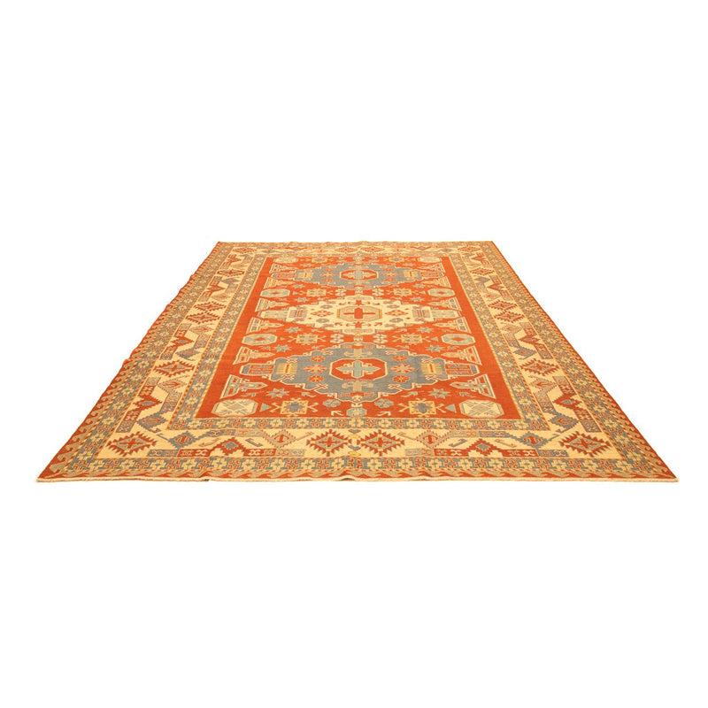 Kelim-tæppe - orientalsk - 255 x 208 cm - orange