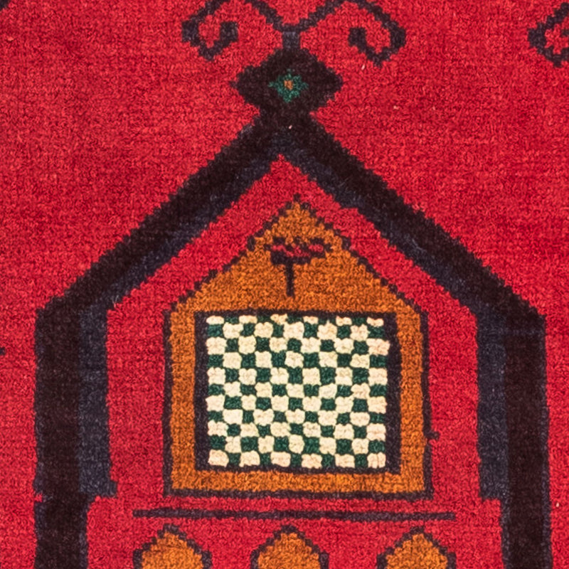 Baluch-tæppe - 132 x 81 cm - mørkerød