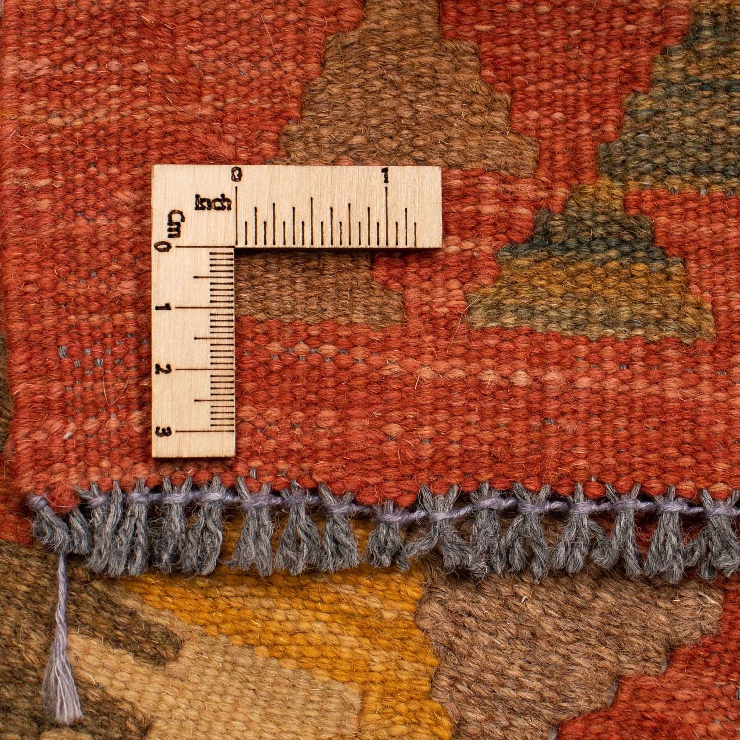 Løber Kelim Carpet - Splash - 435 x 86 cm - flerfarvet