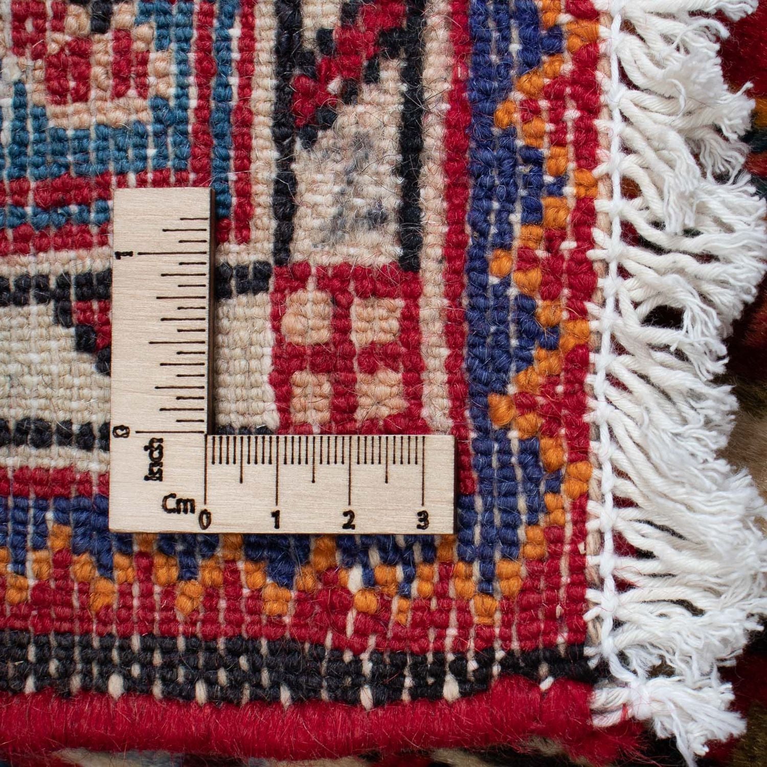 Persisk tæppe - Nomadisk - 133 x 90 cm - mørkerød