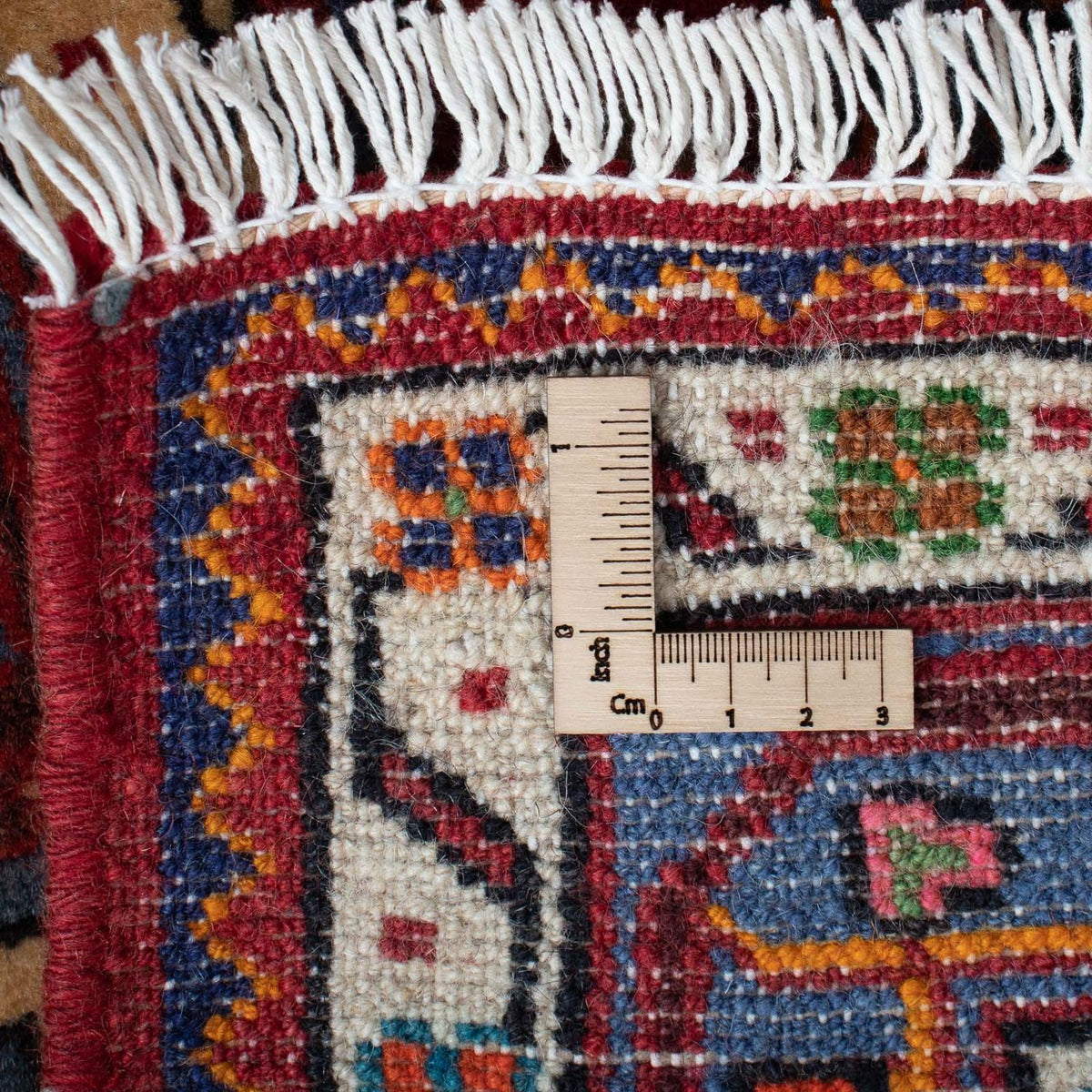 Persisk tæppe - Nomadisk - 126 x 88 cm - lysrød