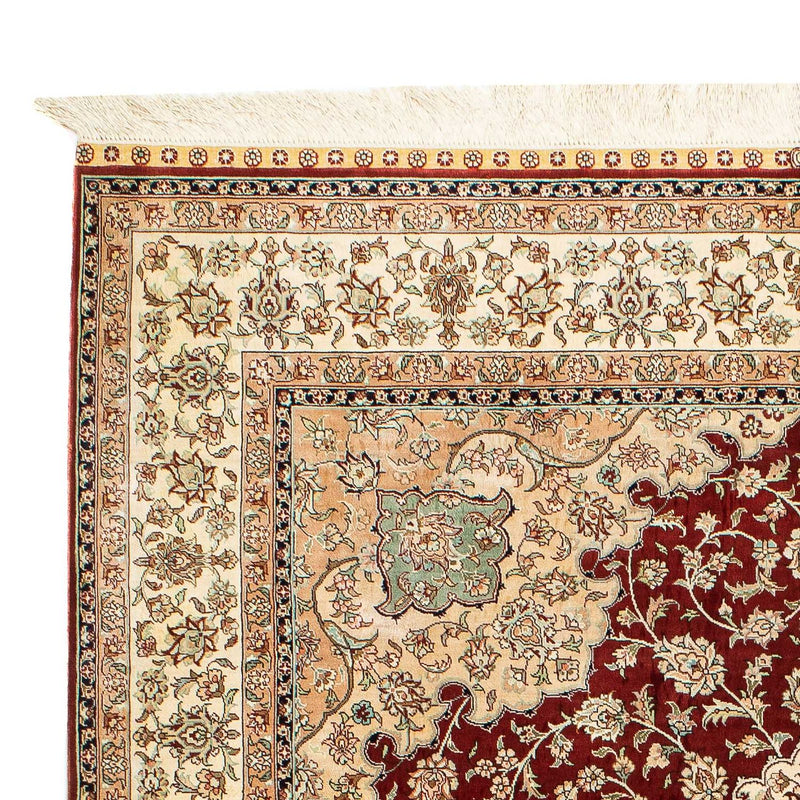 Silketæppe - Ghom Silk - Premium - 216 x 132 cm - mørkeblå