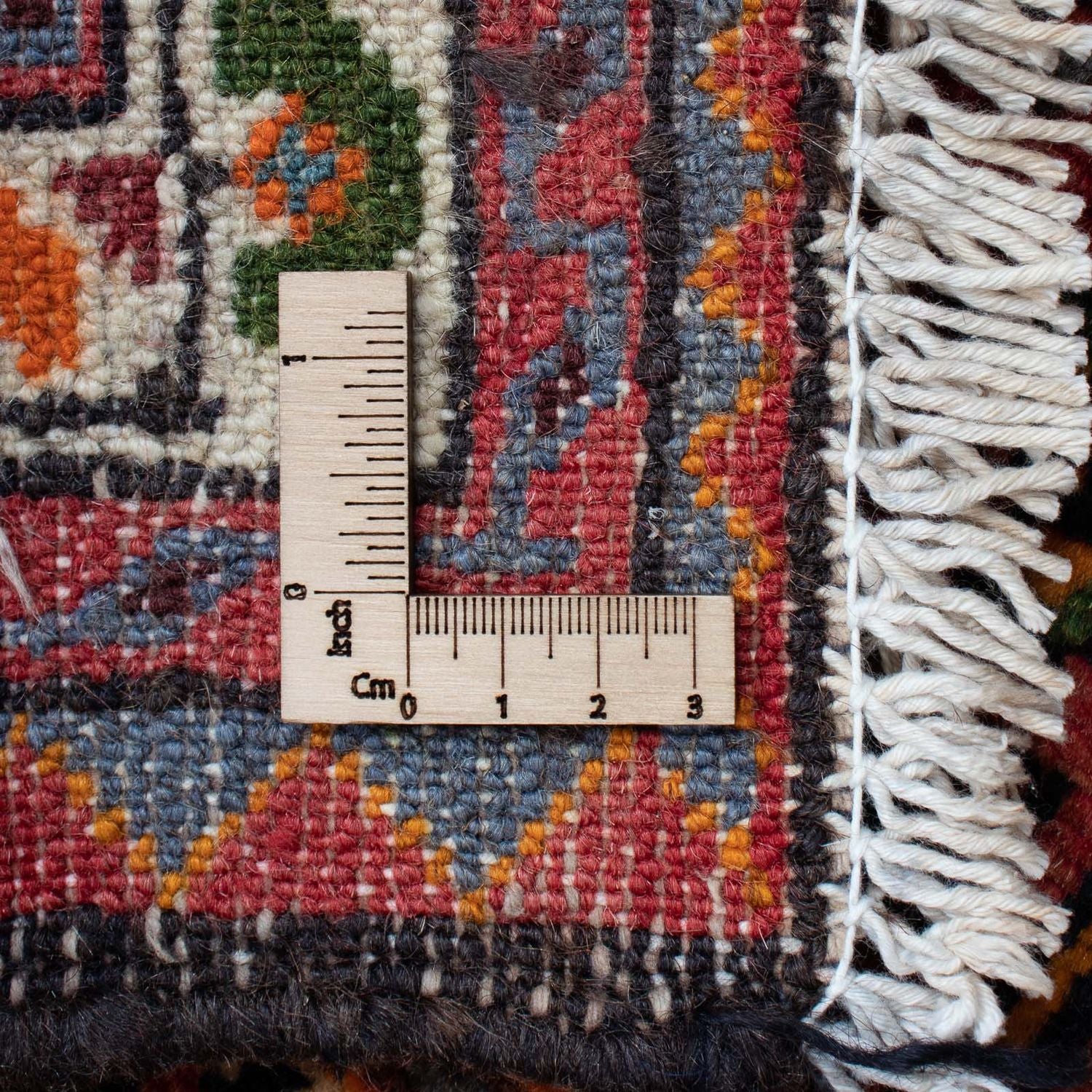 Persisk tæppe - Nomadisk - 125 x 87 cm - mørkeblå