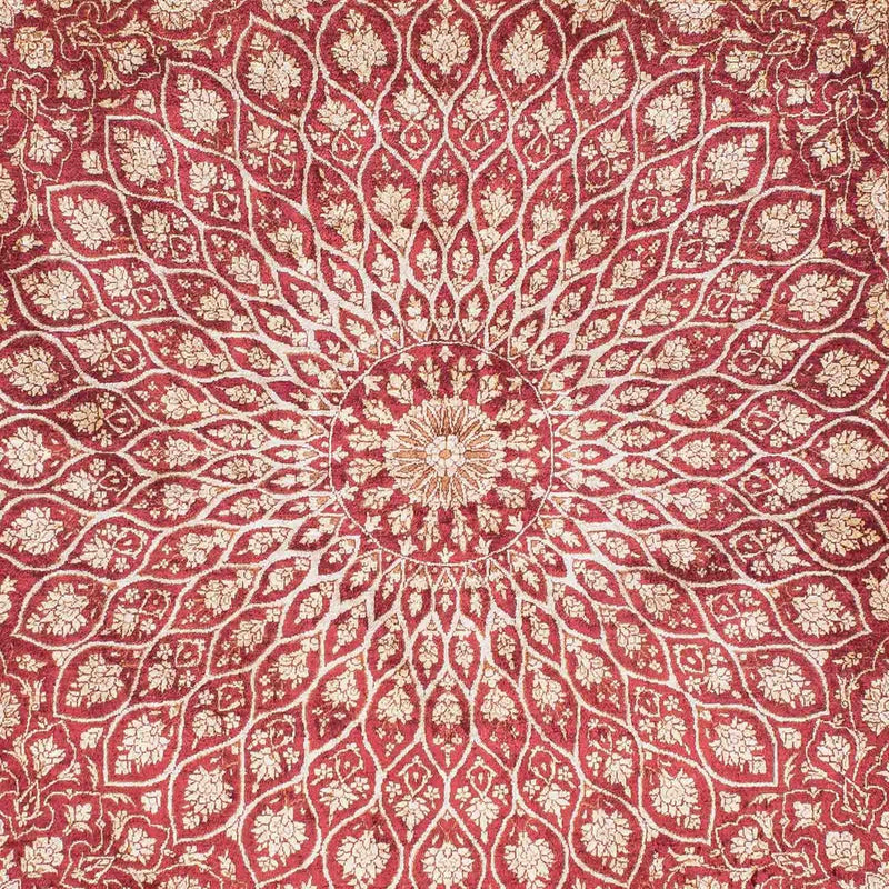 Persisk tæppe - Ghom - 151 x 100 cm - mørkerød