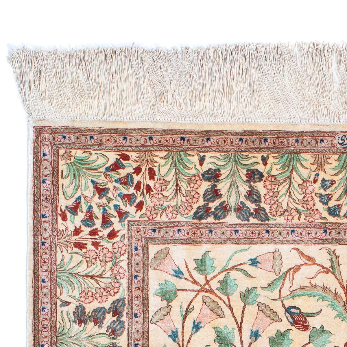 Persisk tæppe - Ghom - 156 x 102 cm - beige