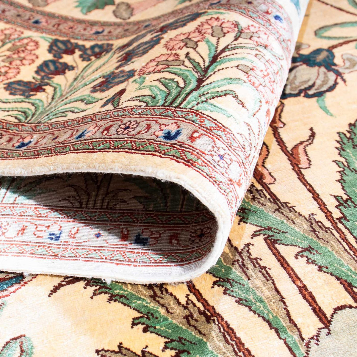 Persisk tæppe - Ghom - 156 x 102 cm - beige