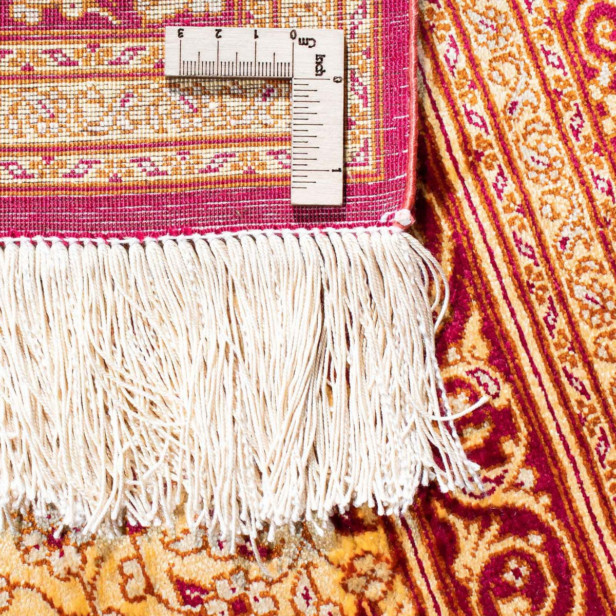 Persisk tæppe - Ghom - 150 x 98 cm - mørkerød