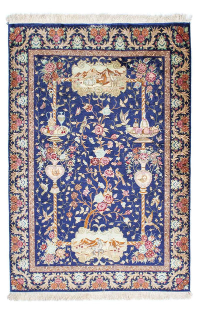 Qom Tæppe 100x147cm - Persisk tæppe