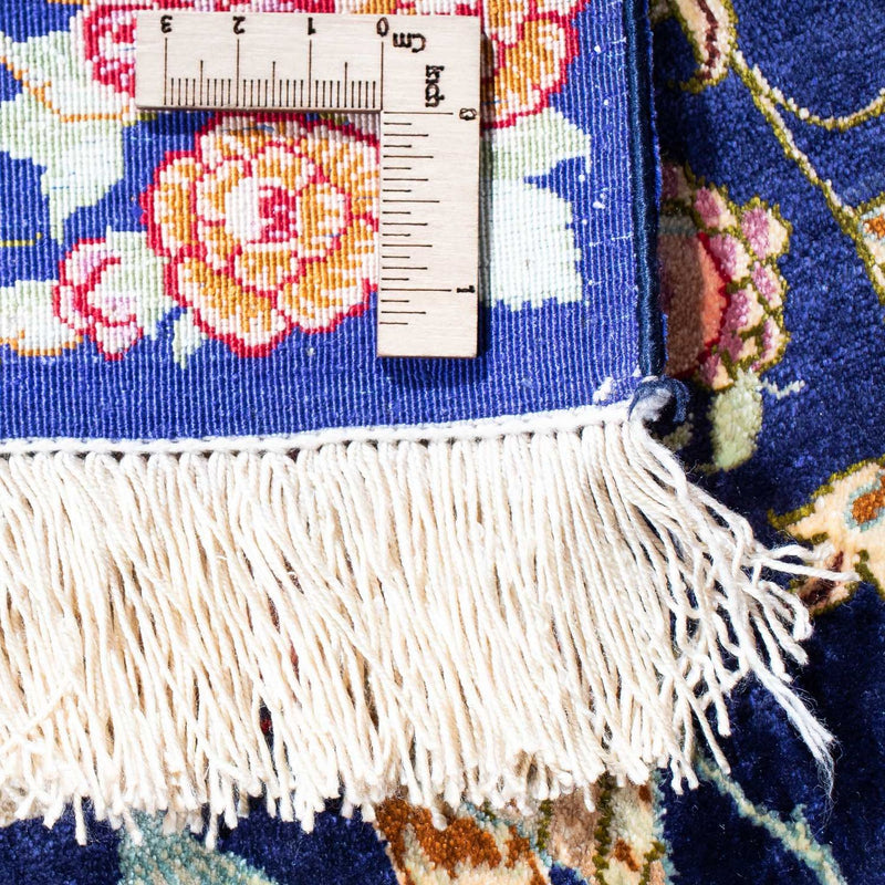 Persisk tæppe - Ghom - 147 x 100 cm - mørkeblå