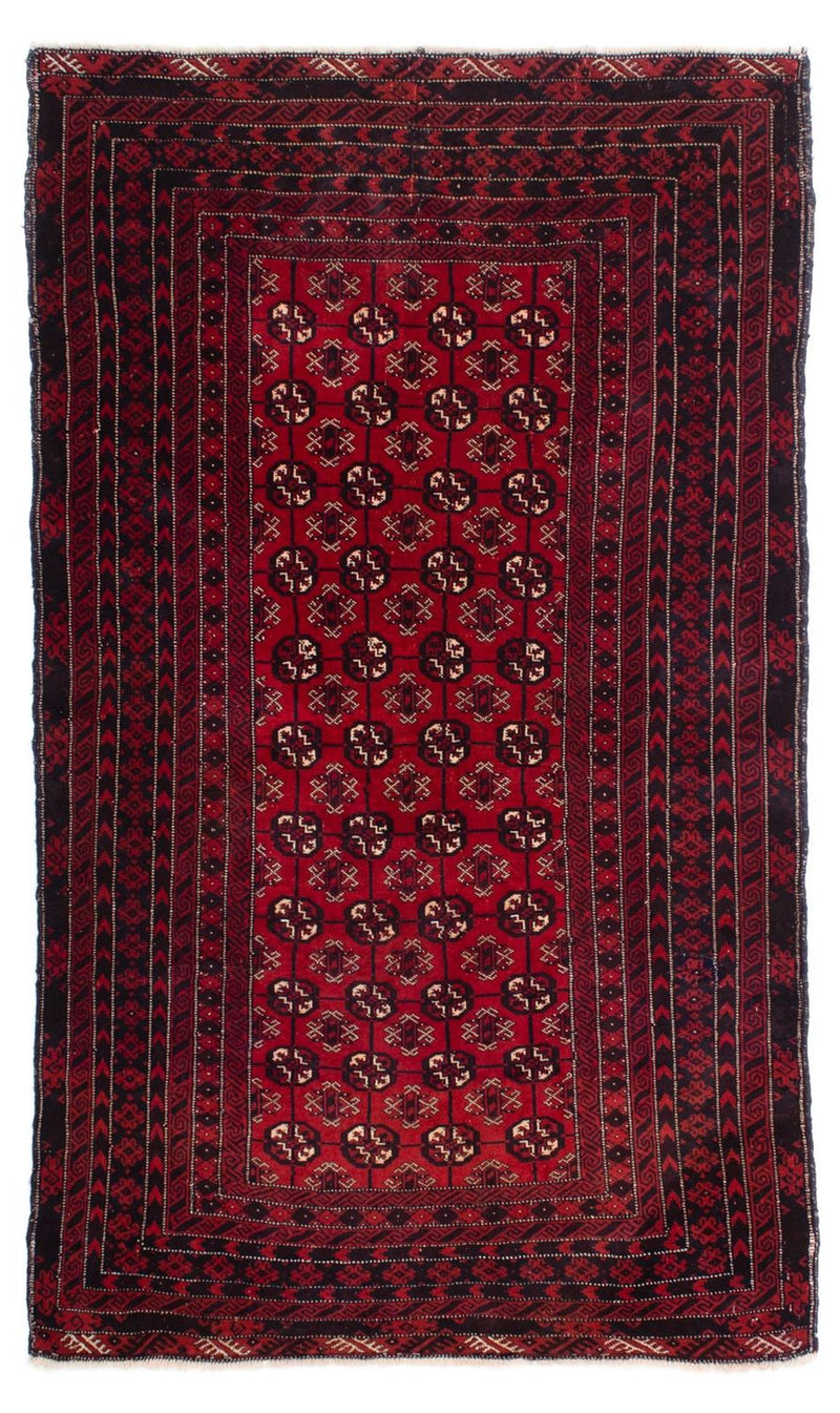 Baluch-tæppe - 186 x 119 cm - mørkerød