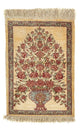 Qom silke Tæppe 41x31cm - Persisk tæppe