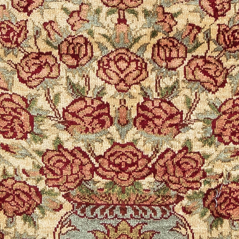 Silketæppe - Ghom Silk - Premium - 41 x 31 cm - beige