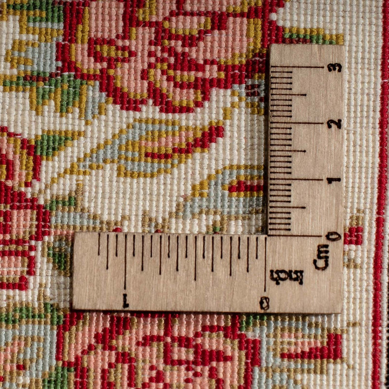 Silketæppe - Ghom Silk - Premium - 42 x 31 cm - beige