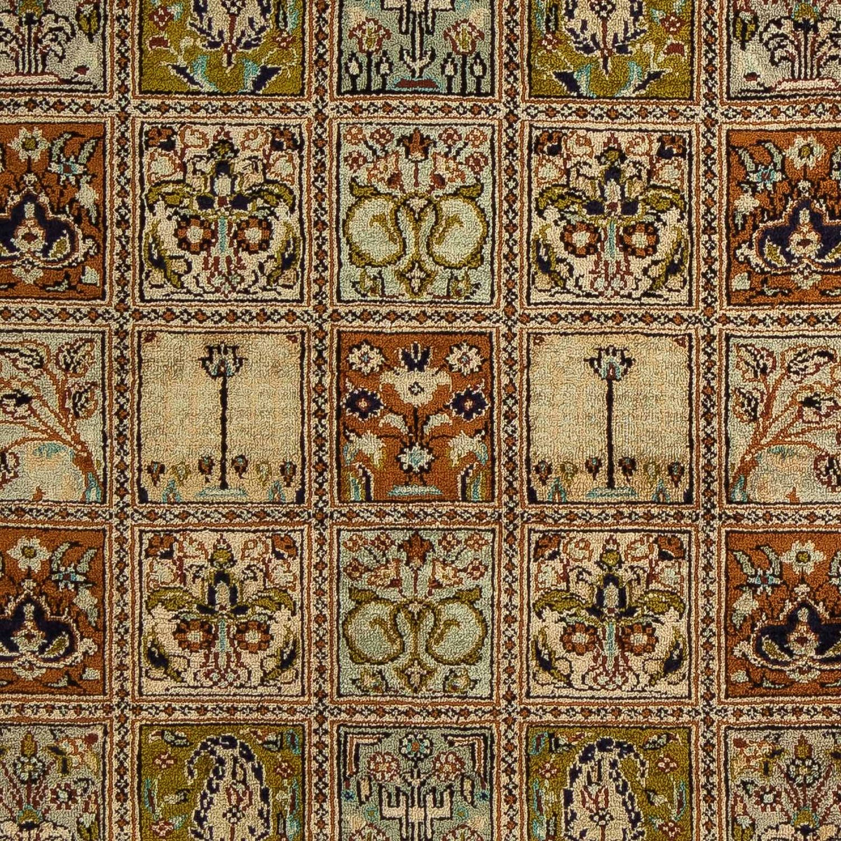 Persisk tæppe - Ghom - 65 x 53 cm - flerfarvet