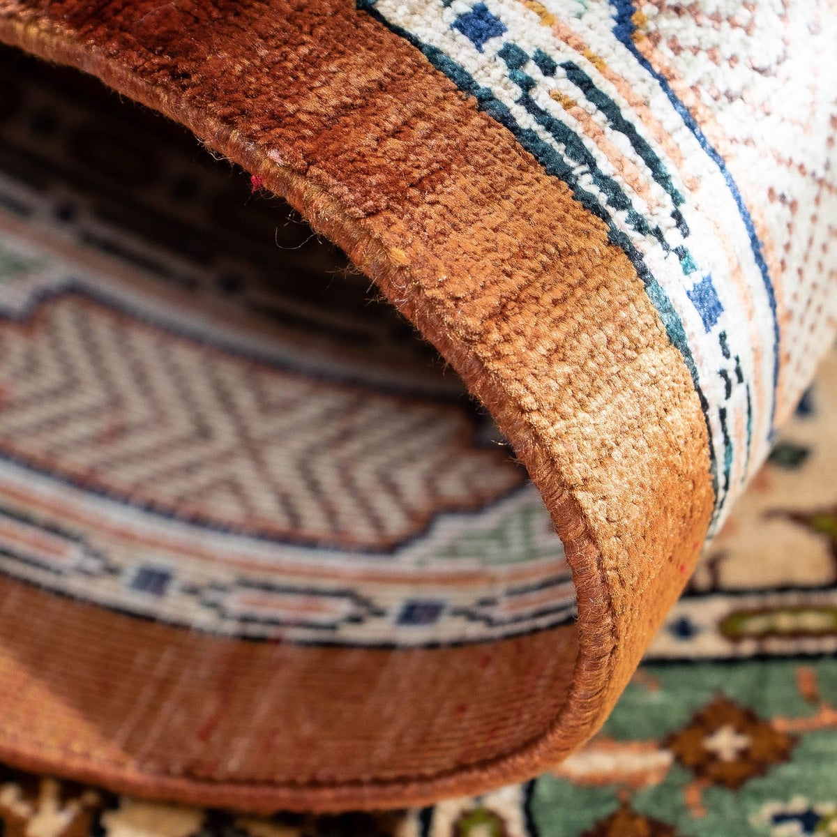 Persisk tæppe - Ghom - 75 x 56 cm - flerfarvet