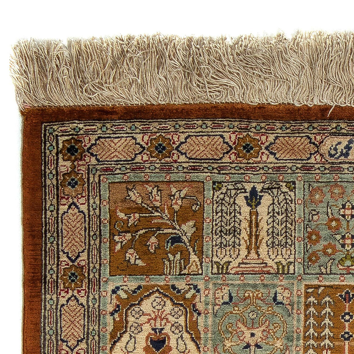 Persisk tæppe - Ghom - 75 x 55 cm - flerfarvet