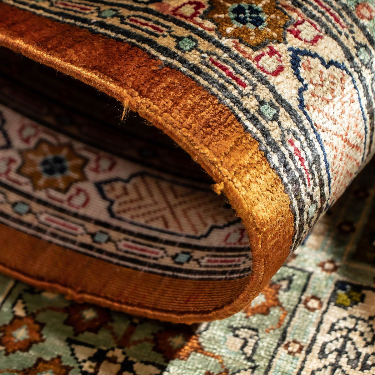 Persisk tæppe - Ghom - 75 x 55 cm - flerfarvet