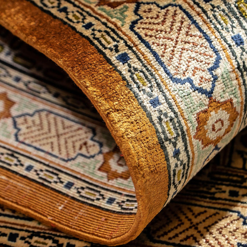 Persisk tæppe - Ghom - 71 x 57 cm - flerfarvet