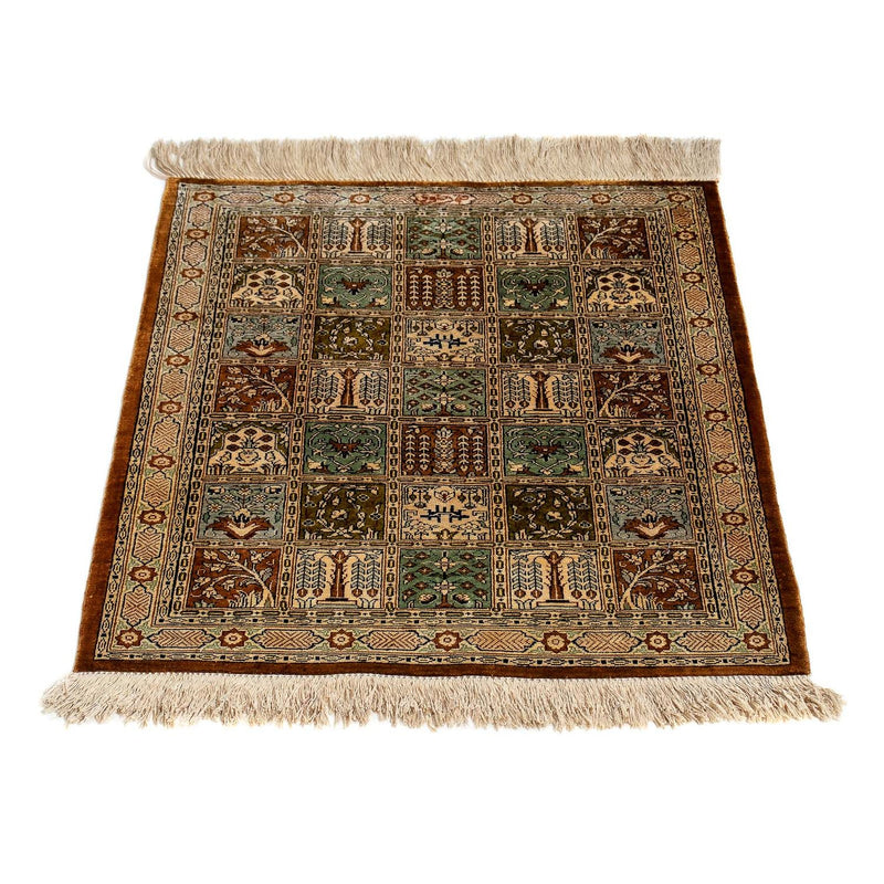 Persisk tæppe - Ghom - 71 x 57 cm - flerfarvet