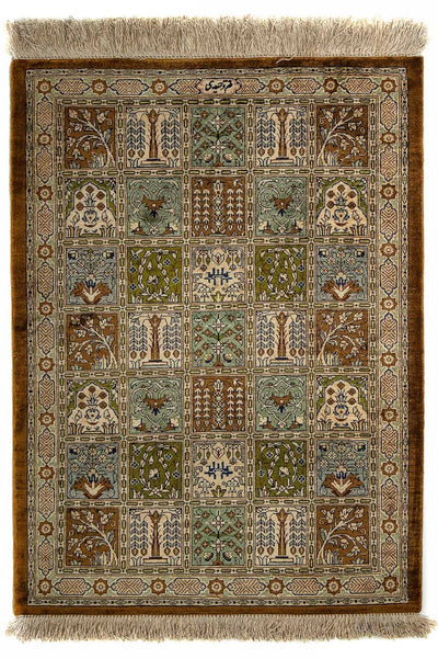 Qom Tæppe 58x77cm - Persisk tæppe