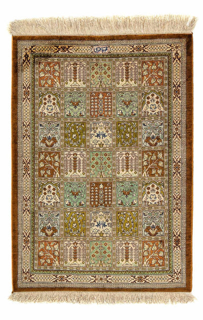 Qom Tæppe 55x77cm - Persisk tæppe