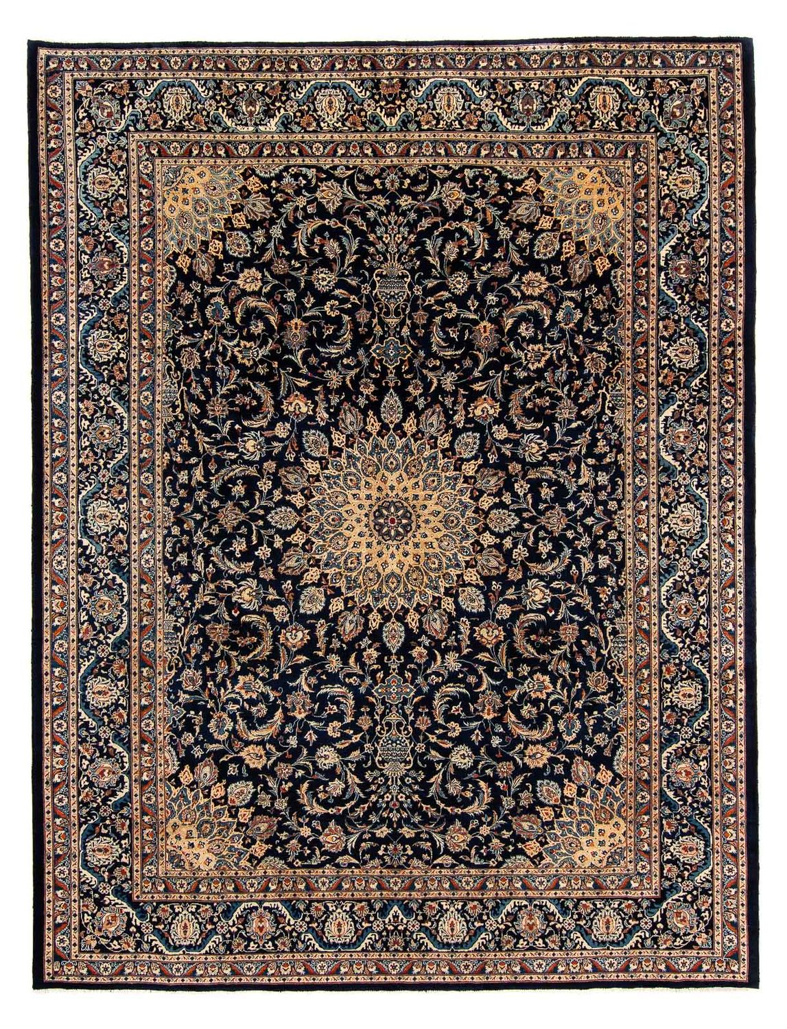 Persisk tæppe - Classic - 390 x 302 cm - mørkeblå