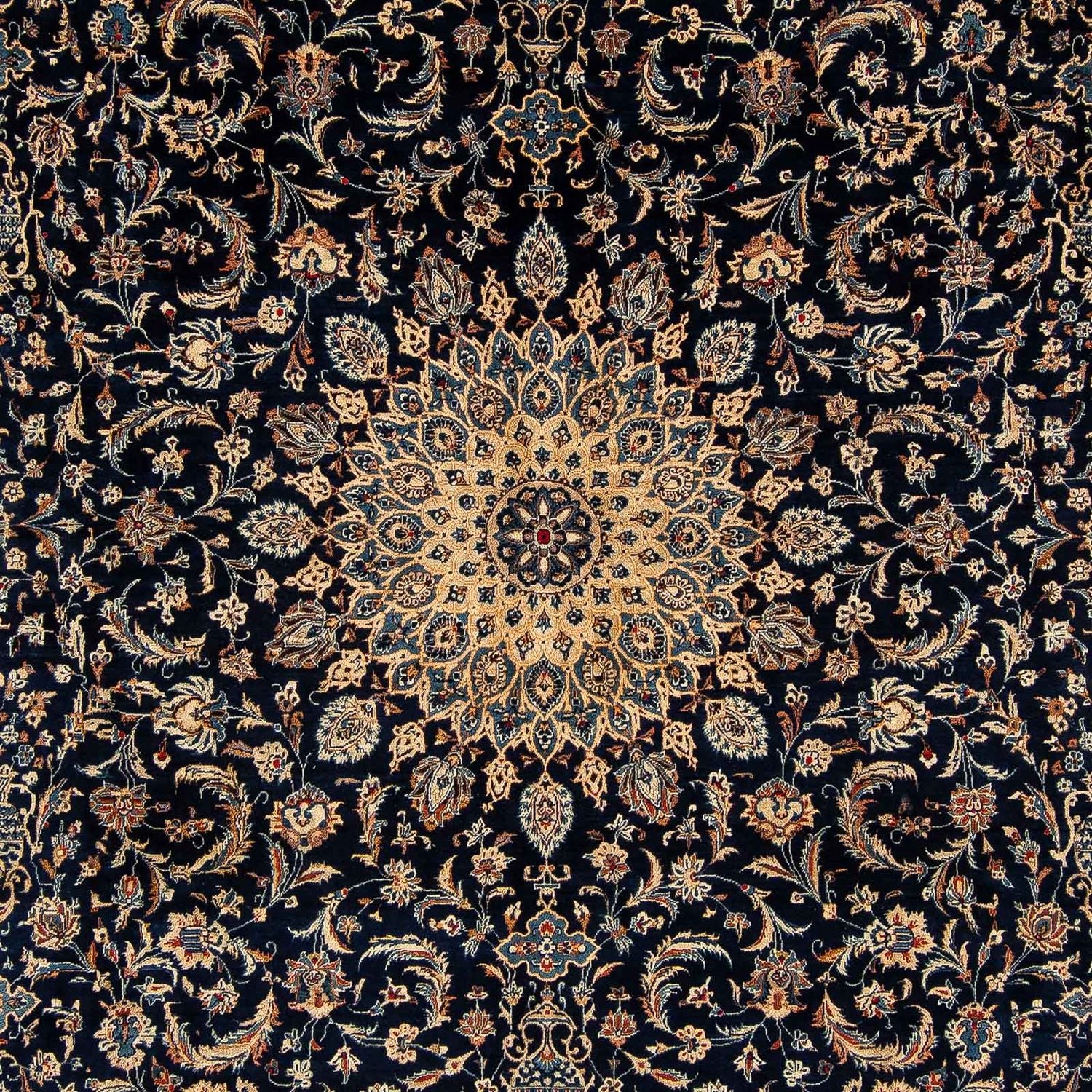 Persisk tæppe - Classic - 390 x 302 cm - mørkeblå