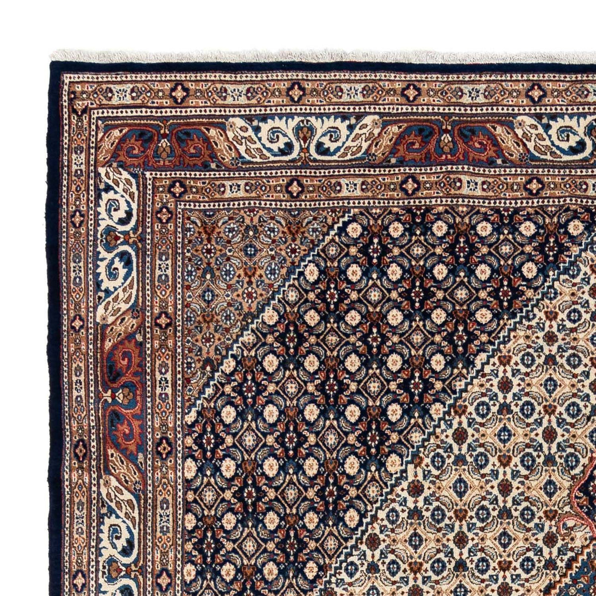 Persisk tæppe - Classic - 365 x 253 cm - mørkeblå