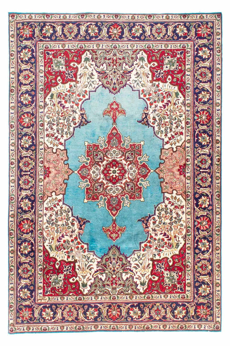 Persisk tæppe - Tabriz - 300 x 203 cm - turkis