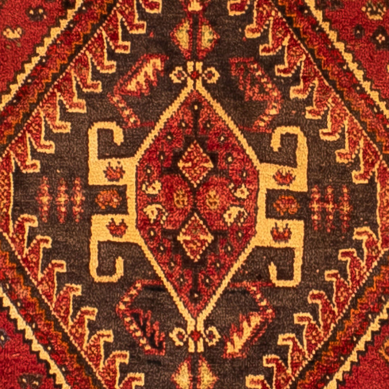 Persisk tæppe - Nomadisk - 277 x 181 cm - mørkerød
