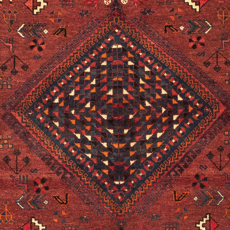 Persisk tæppe - Nomadisk - 248 x 180 cm - mørkerød