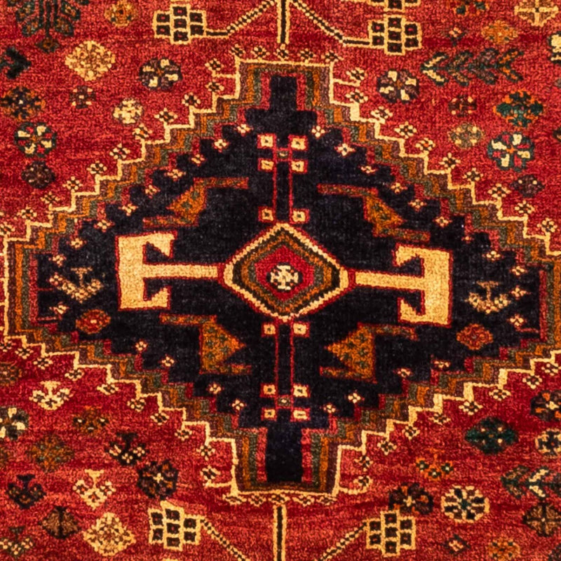 Persisk tæppe - Nomadisk - 225 x 173 cm - mørkerød